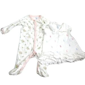 Ralph Lauren Baby Girls Bundle Dress Sleeper